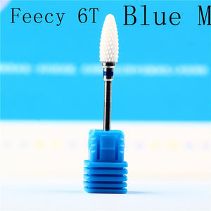 Milling Cutter For Manicure Ceramic Mill Manicure Machine Set Cutter For Pedicure Electric Nail Files Nail Drill Bit Feecy